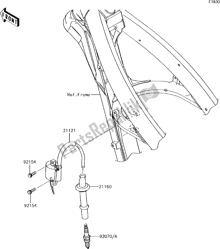 Alle onderdelen voor de 22 Ignition System van de Kawasaki KX 450F 2017