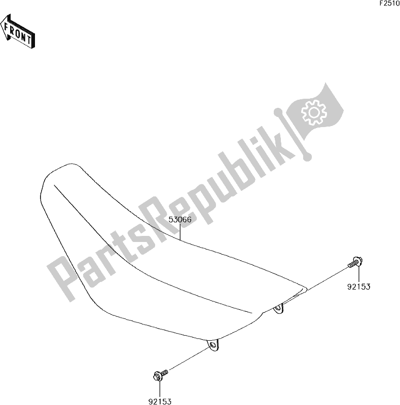 Tutte le parti per il 35 Seat del Kawasaki KX 65 2017