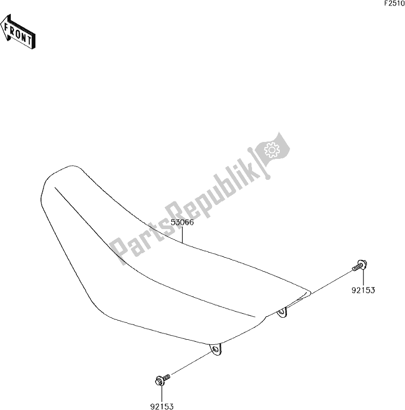 All parts for the 35 Seat of the Kawasaki KX 65 2018