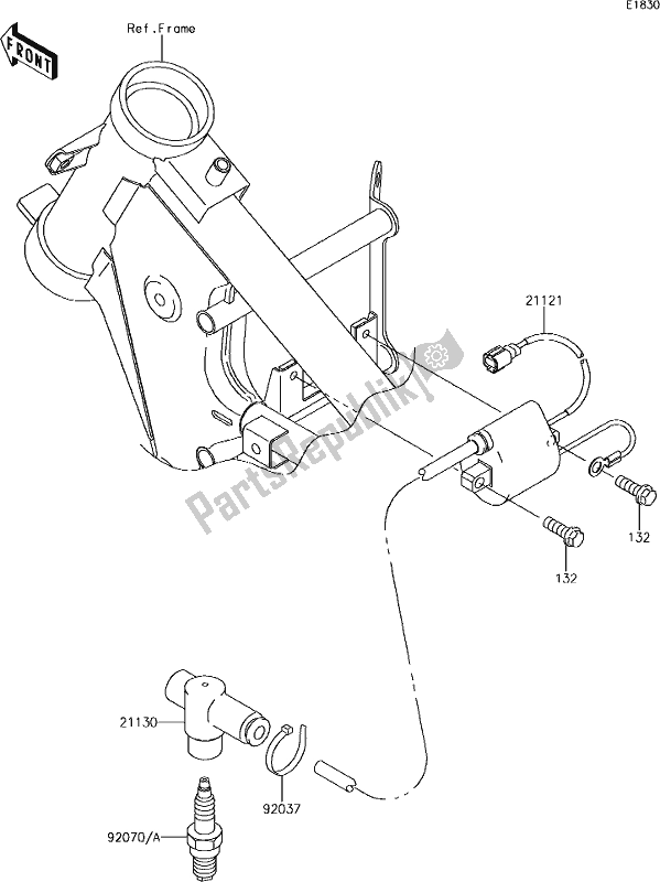 Todas as partes de 14 Ignition System do Kawasaki KX 65 2019