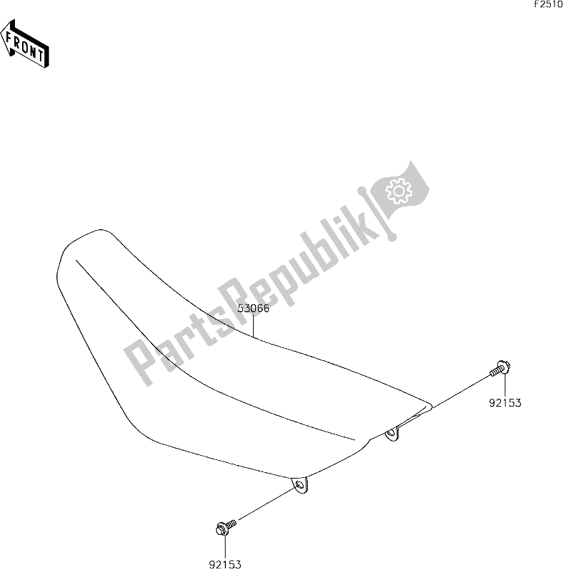 All parts for the 35 Seat of the Kawasaki KX 65 2019