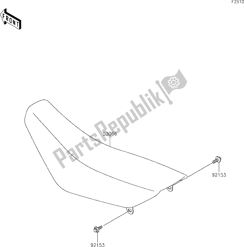 Todas as partes de 35 Seat do Kawasaki KX 65 2020