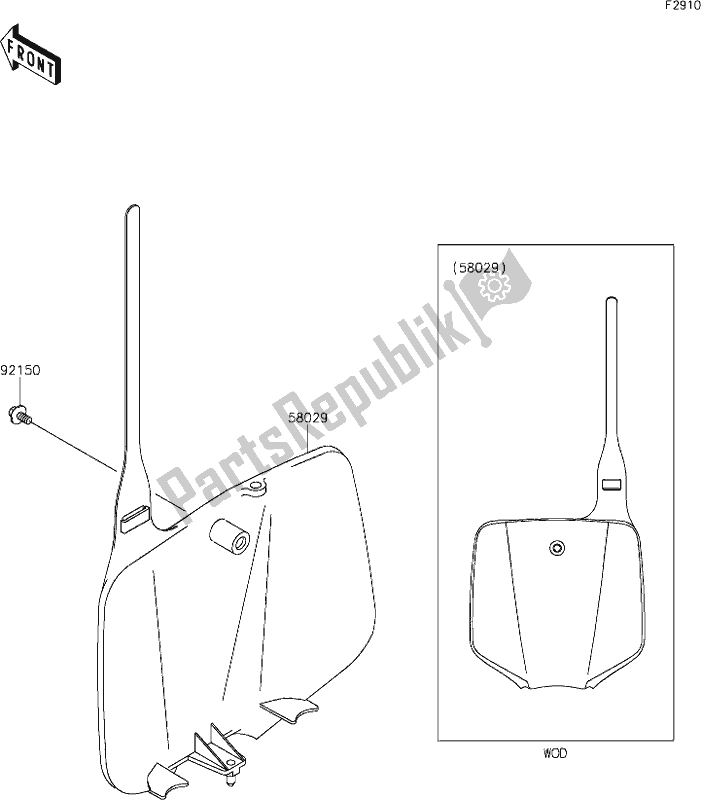 All parts for the 40 Accessory of the Kawasaki KX 65 2020