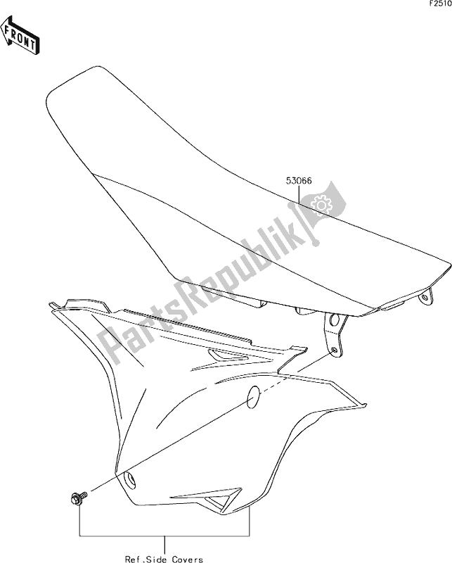 Alle onderdelen voor de 35 Seat van de Kawasaki KX 85 2019