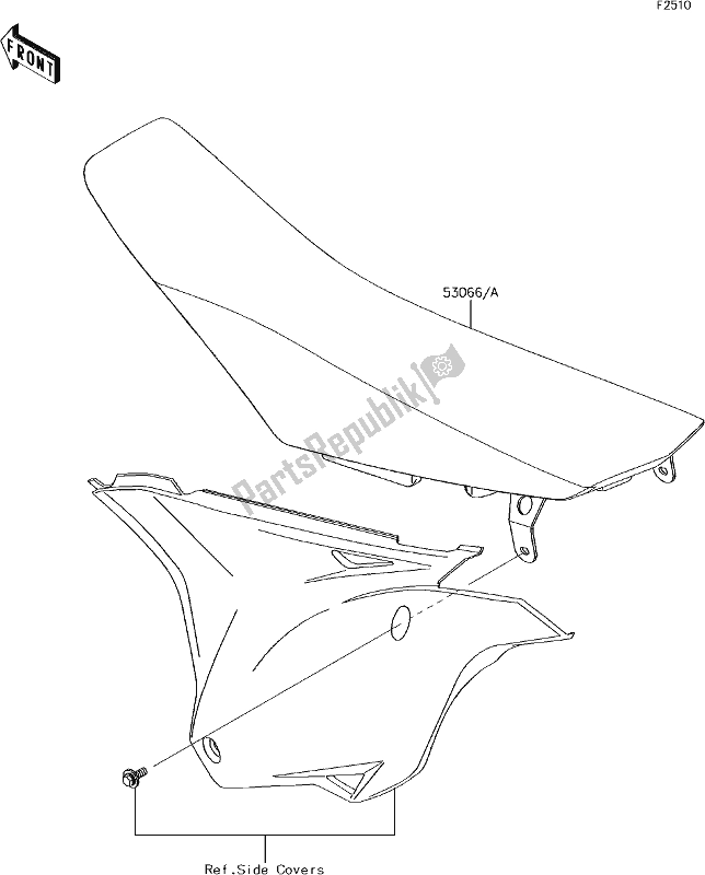 All parts for the 35 Seat of the Kawasaki KX 85 BIG Wheel 2018