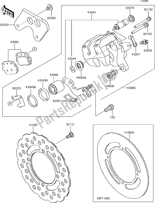 Toutes les pièces pour le 31 Rear Brake du Kawasaki KX 85-II 2019