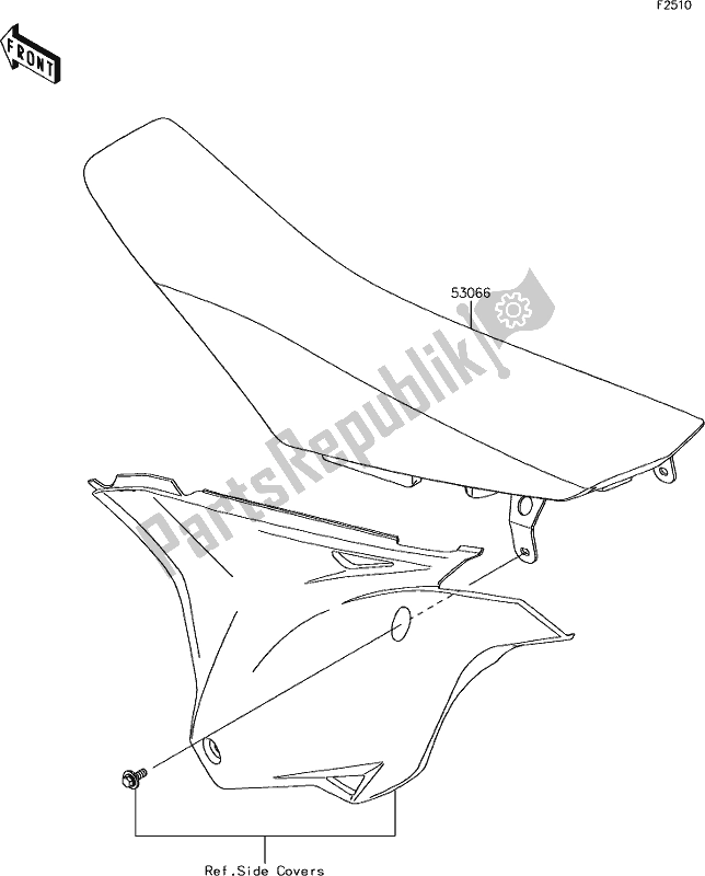 Alle onderdelen voor de 35 Seat van de Kawasaki KX 85-II 2019