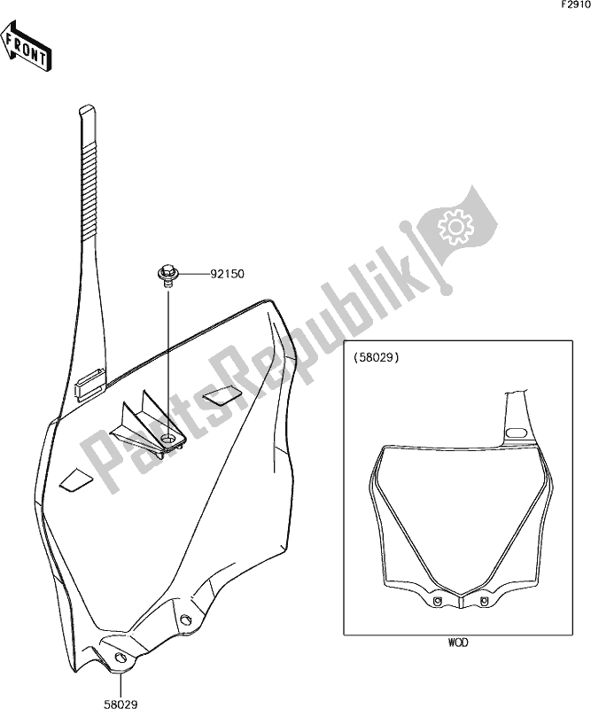 Alle onderdelen voor de 41 Accessory van de Kawasaki KX 85-II 2019