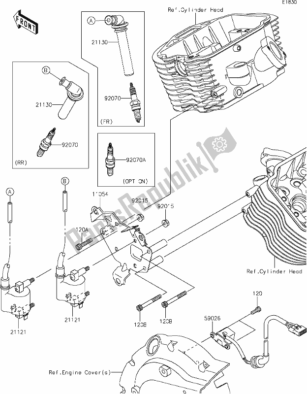 All parts for the 22 Ignition System of the Kawasaki VN 900 Vulcan Classic 2017