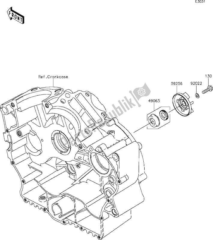 Tutte le parti per il 24 Water Pump del Kawasaki VN 900 Vulcan Classic 2017