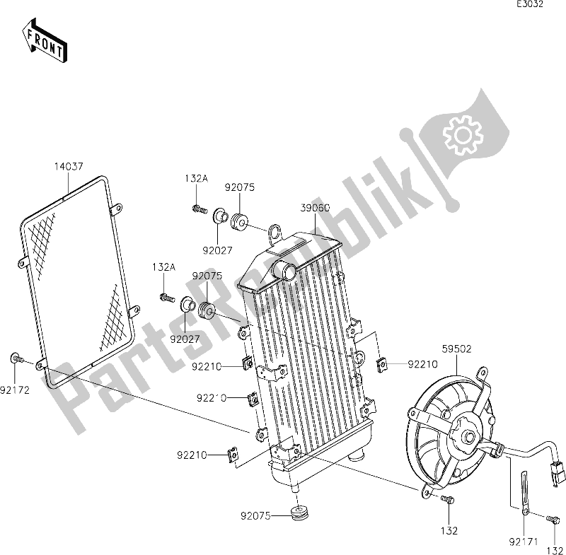 Todas las partes para 25 Radiator de Kawasaki VN 900 Vulcan Classic 2020