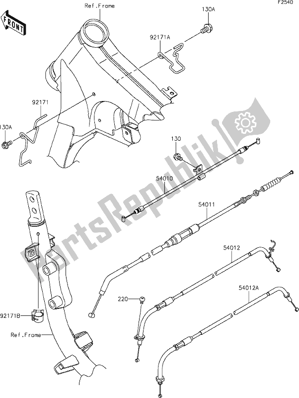 Tutte le parti per il 48 Cables del Kawasaki VN 900 Vulcan Classic 2020