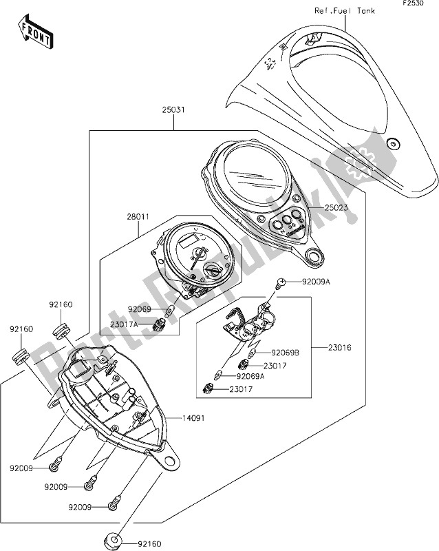 Alle onderdelen voor de 47 Meter(s) van de Kawasaki VN 900 Vulcan Classic 2021