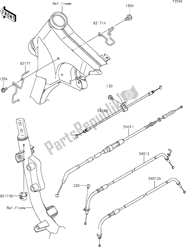 Alle onderdelen voor de 48 Cables van de Kawasaki VN 900 Vulcan Classic 2021