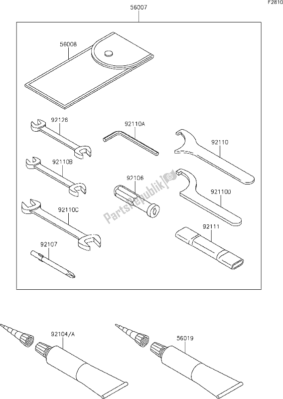 All parts for the 55 Owner's Tools of the Kawasaki VN 900 Vulcan Classic 2021