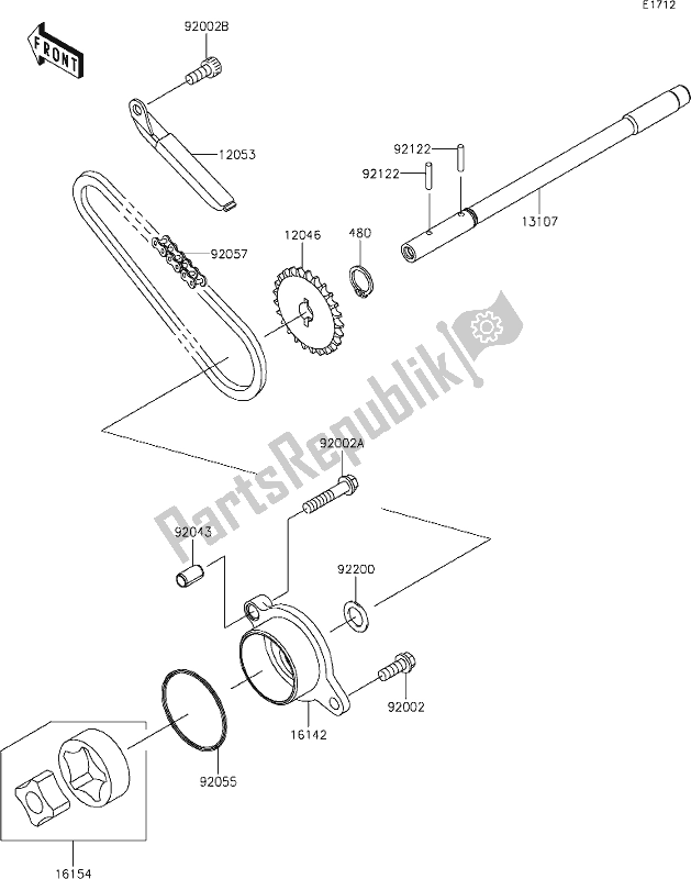 Todas las partes para 19 Oil Pump de Kawasaki VN 900 Vulcan Custom 2017