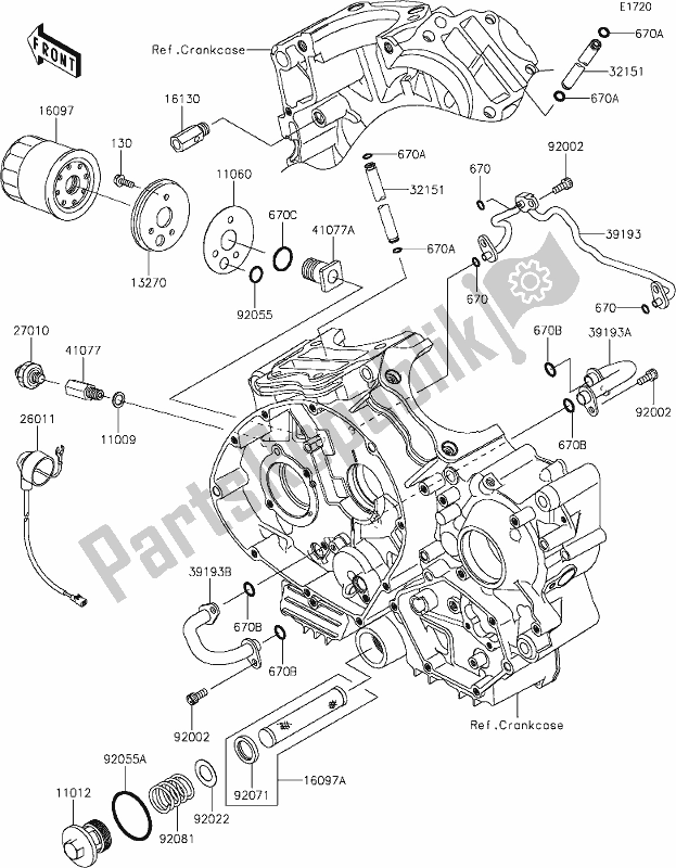 All parts for the 20 Oil Filter of the Kawasaki VN 900 Vulcan Custom 2018