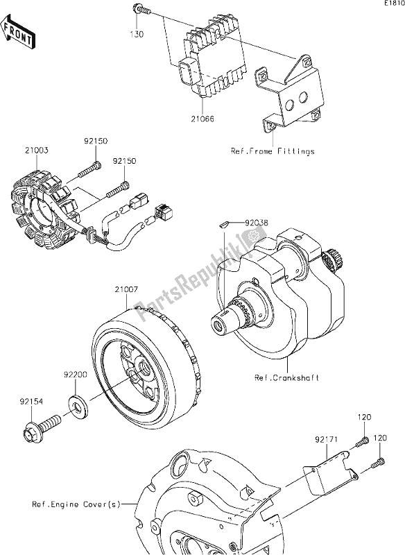 All parts for the 21 Generator of the Kawasaki VN 900 Vulcan Custom 2019