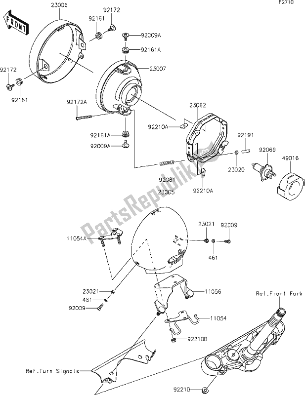 Todas las partes para 50 Headlight(s) de Kawasaki VN 900 Vulcan Custom 2019