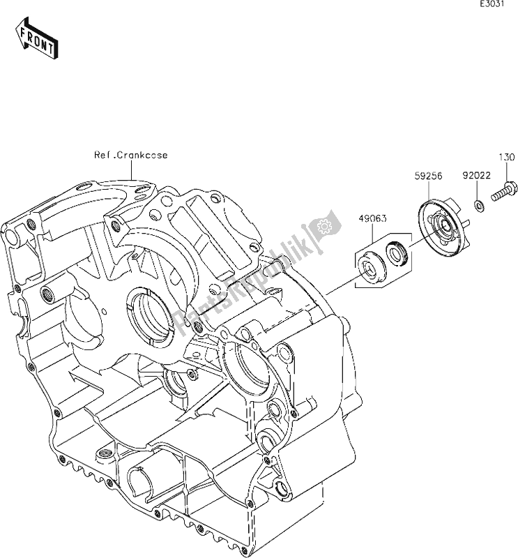 Alle onderdelen voor de 24 Water Pump van de Kawasaki VN 900 Vulcan Custom 2020