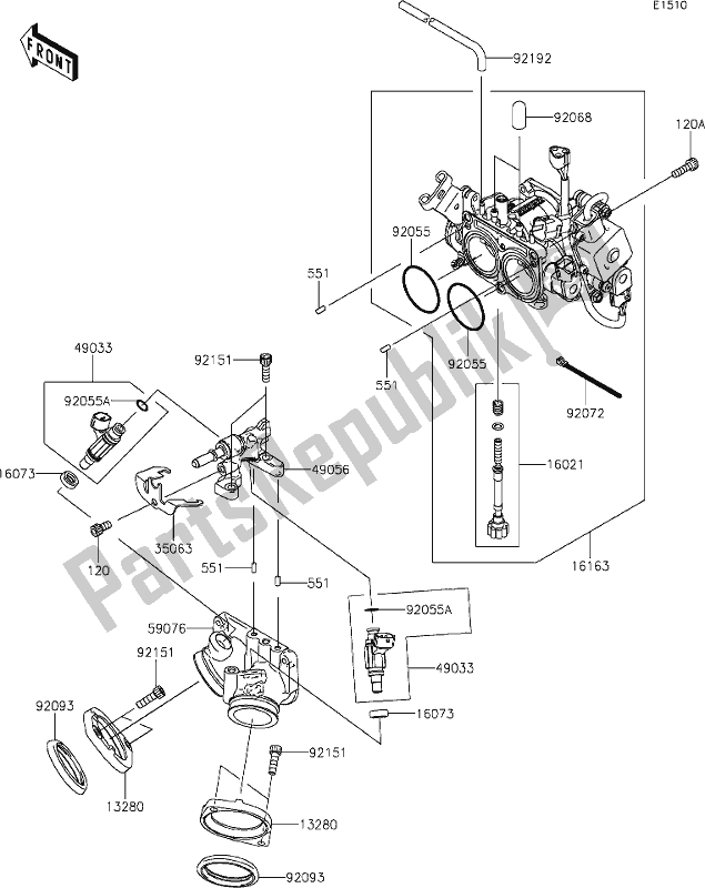 Todas las partes para 16 Throttle de Kawasaki VN 900 Vulcan Custom 2021