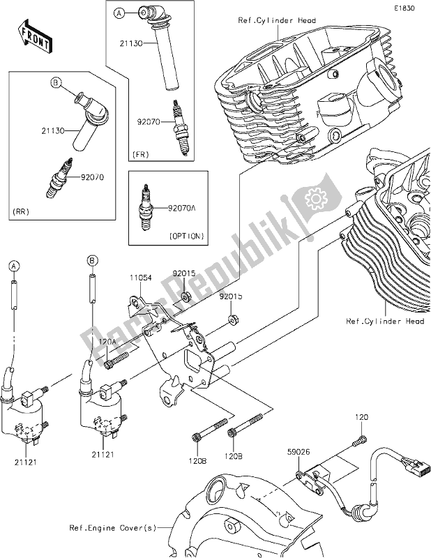 Todas las partes para 22 Ignition System de Kawasaki VN 900 Vulcan Custom 2021