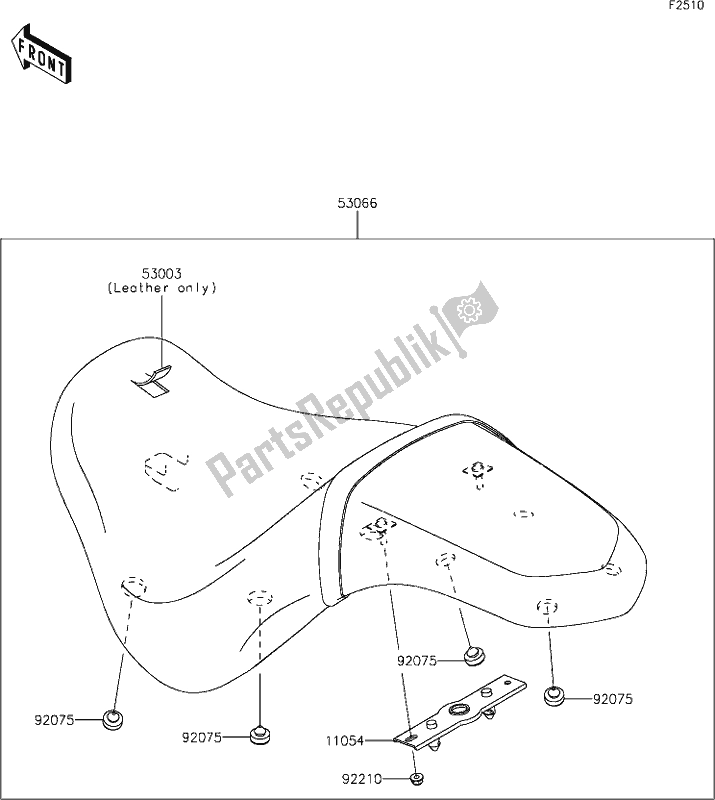 Todas las partes para 46 Seat de Kawasaki VN 900 Vulcan Custom 2021