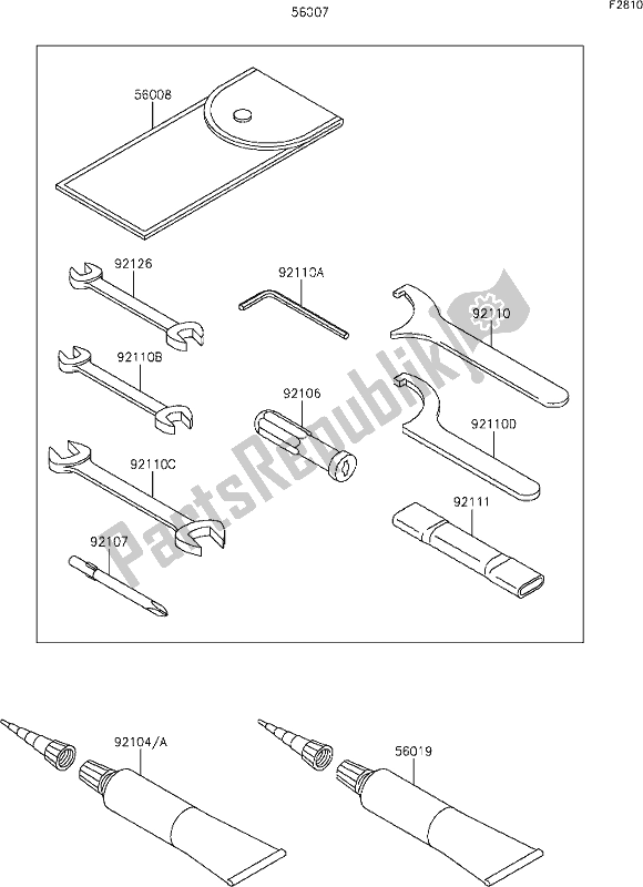 All parts for the 55 Owner's Tools of the Kawasaki VN 900 Vulcan Custom 2021