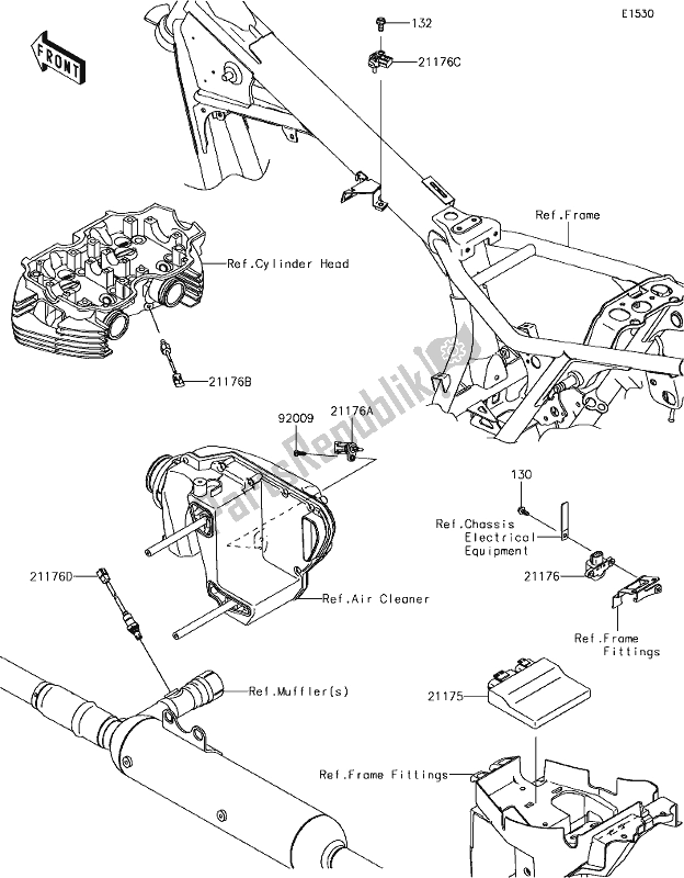 Toutes les pièces pour le 21 Fuel Injection du Kawasaki W 800 2018