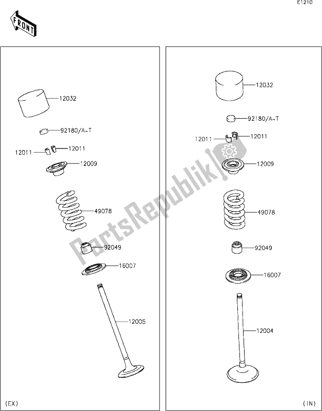 Wszystkie części do 6 Valve(s) Kawasaki Z 1000 2017