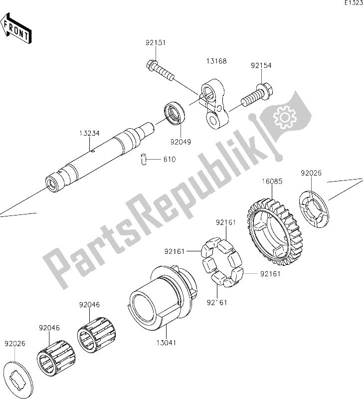 All parts for the 9 Balancer of the Kawasaki Z 1000 2017