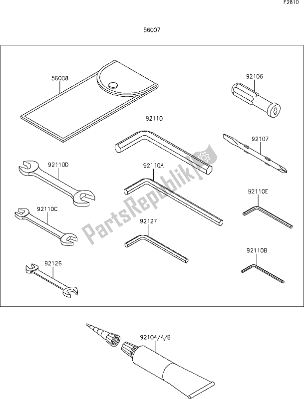 All parts for the 59 Owner's Tools of the Kawasaki Z 1000 2019