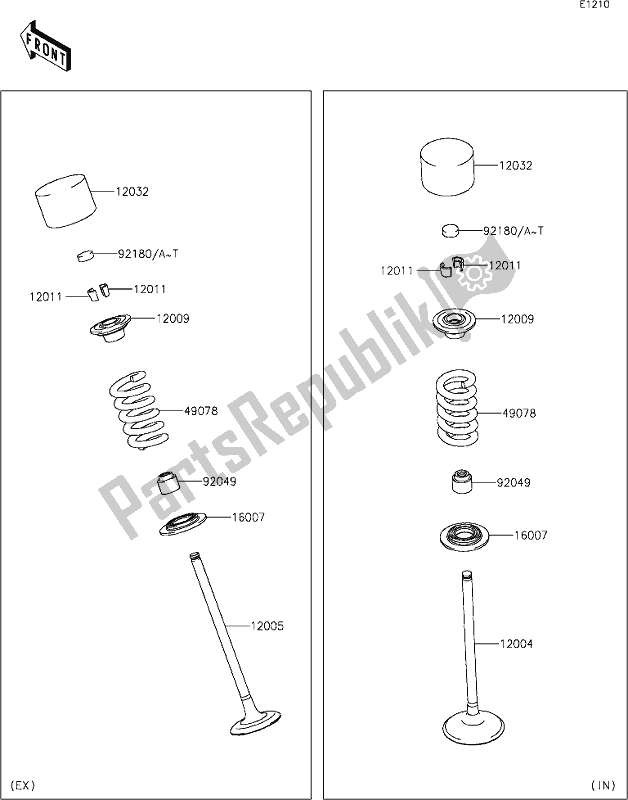 Alle onderdelen voor de 6 Valve(s) van de Kawasaki Z 1000 2019