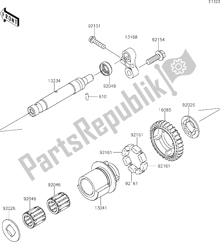 All parts for the 9 Balancer of the Kawasaki Z 1000 2019