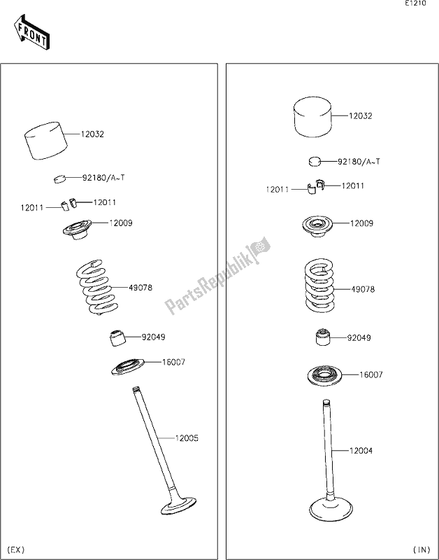 Alle onderdelen voor de 6 Valve(s) van de Kawasaki Z 1000 2020