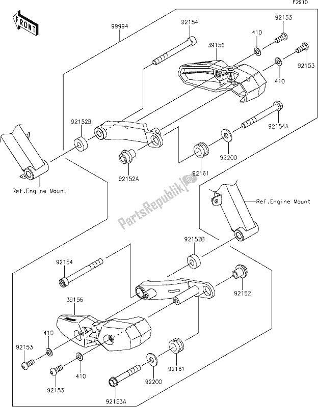 Tutte le parti per il 67 Accessory(shroud Slider) del Kawasaki Z 1000 2020