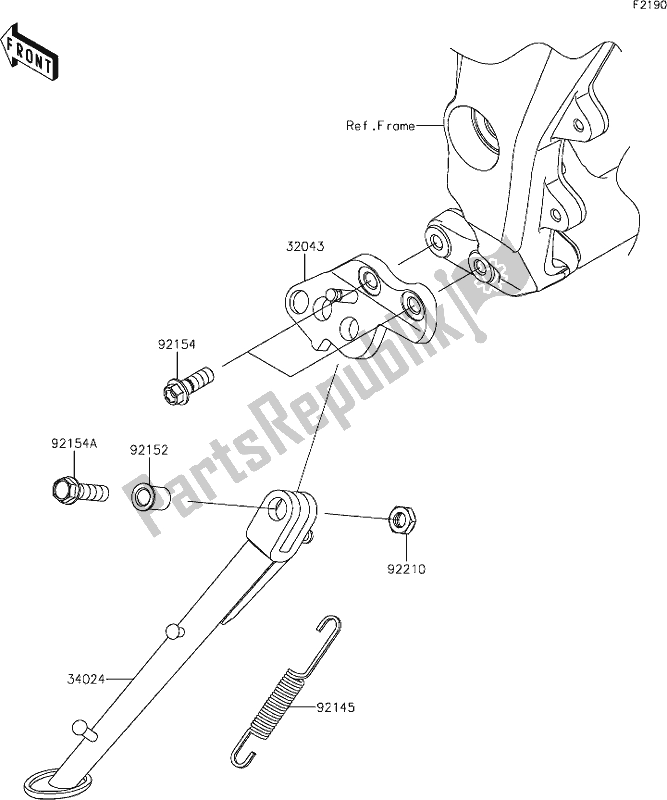 Tutte le parti per il 36 Stand(s) del Kawasaki Z 1000 2021