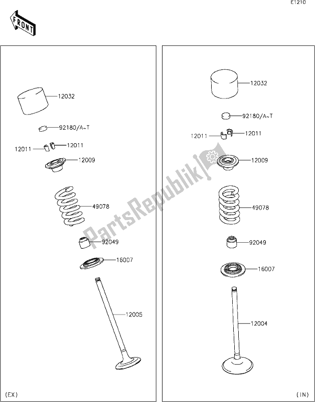 Tutte le parti per il 6 Valve(s) del Kawasaki Z 1000 2021