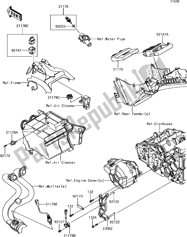 All parts for the C-8 Fuel Injection of the Kawasaki Z 300 2017