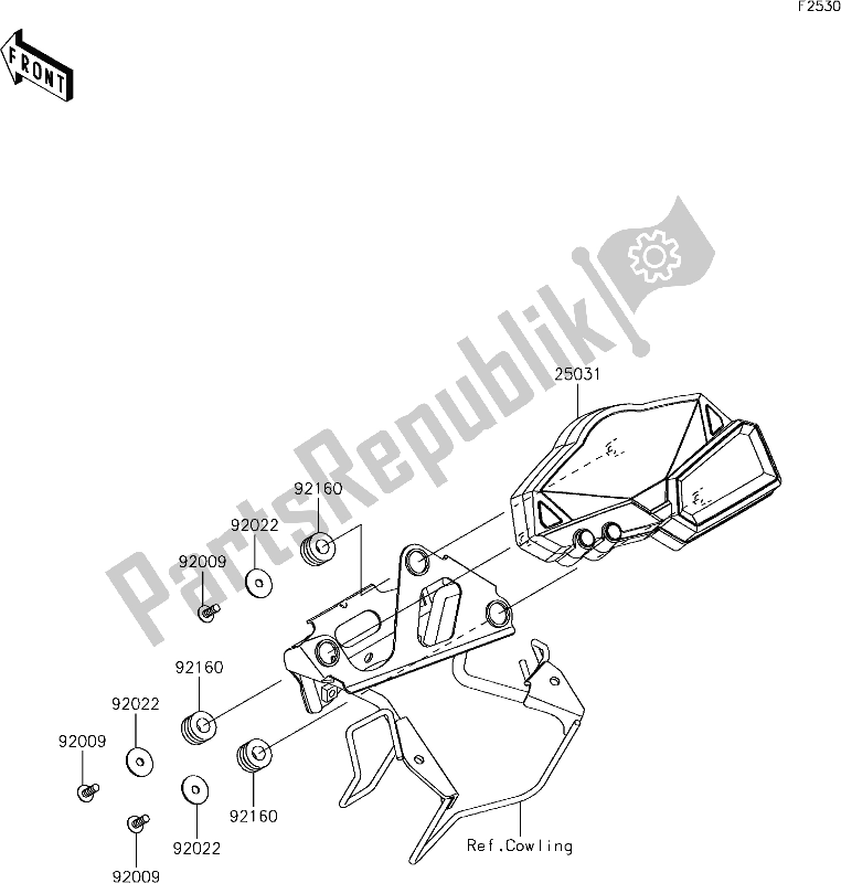 All parts for the 47 Meter(s) of the Kawasaki Z 300 2018