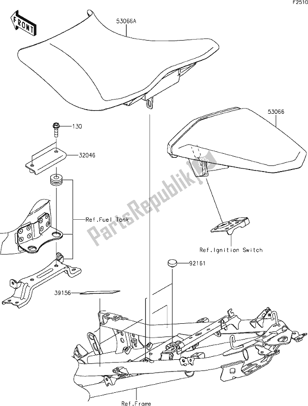 All parts for the 50 Seat of the Kawasaki Z 400 2019