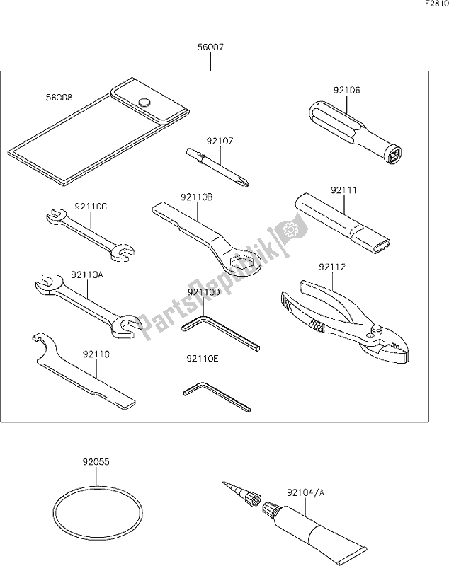 All parts for the 59 Owner's Tools of the Kawasaki Z 400 2019