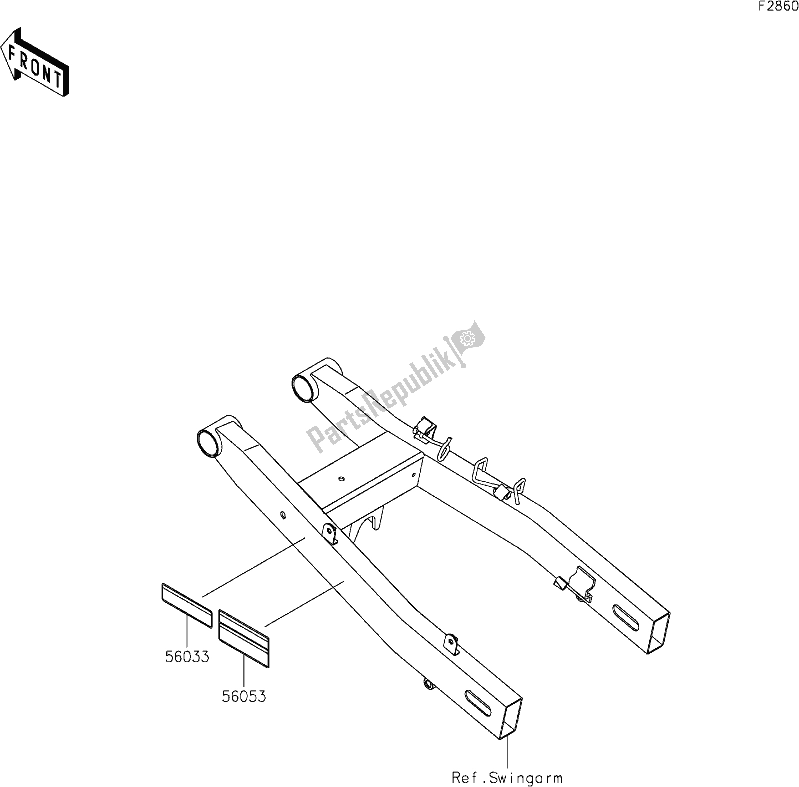 All parts for the 60 Labels of the Kawasaki Z 400 2019