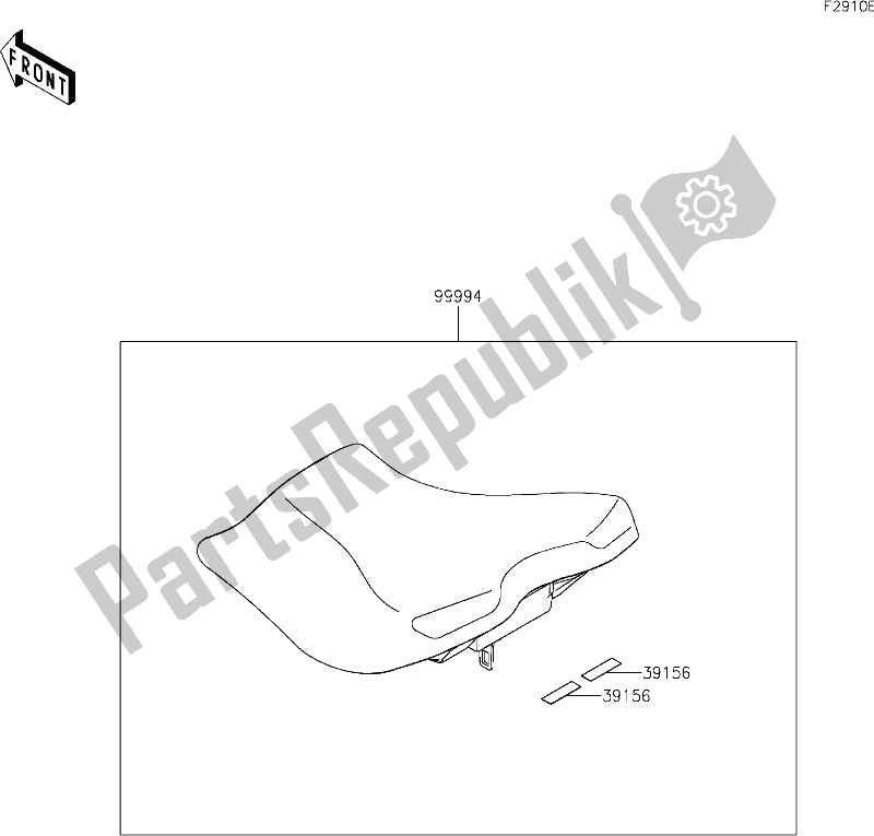 All parts for the 72 Accessory(high Seat) of the Kawasaki Z 400 2019