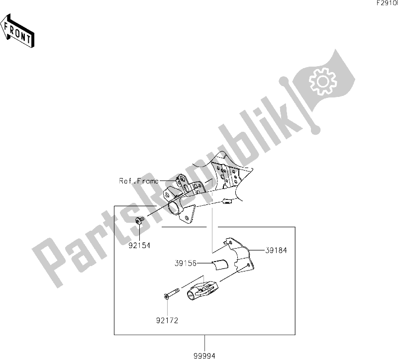 All parts for the 73 Accessory(helmet Lock) of the Kawasaki Z 400 2019