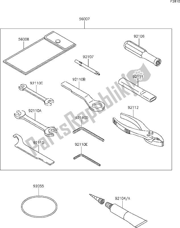 Toutes les pièces pour le 59 Owner's Tools du Kawasaki Z 400 2020