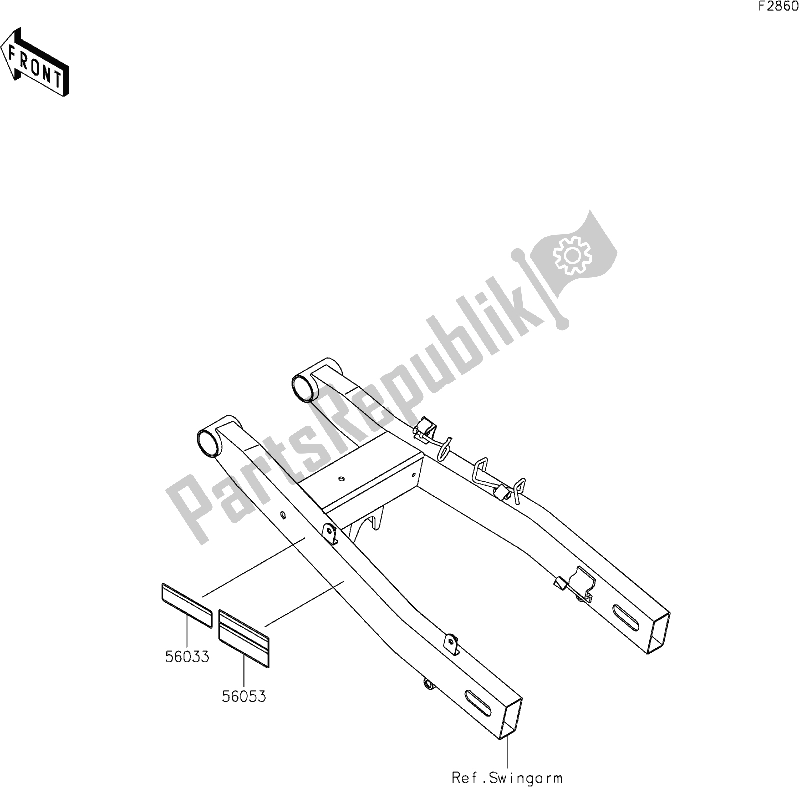 All parts for the 60 Labels of the Kawasaki Z 400 2020