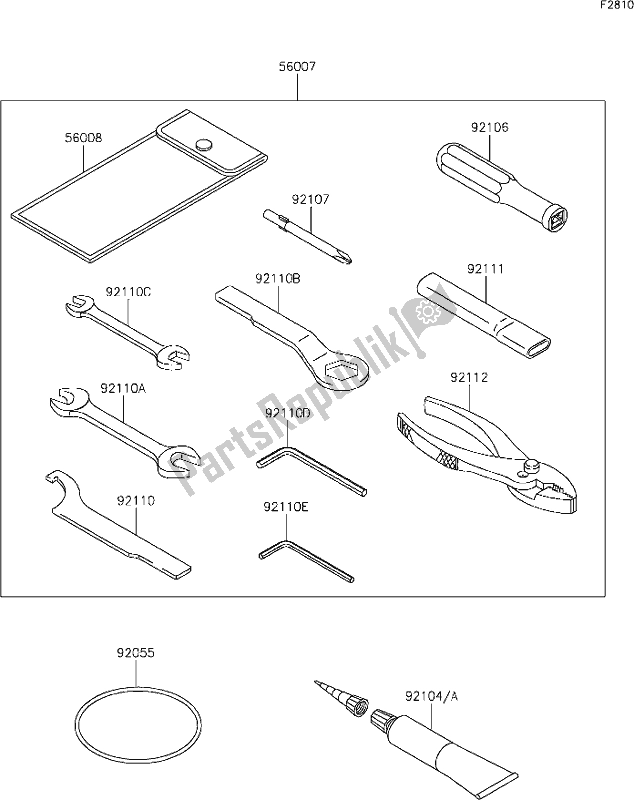 All parts for the 59 Owner's Tools of the Kawasaki Z 400 2021