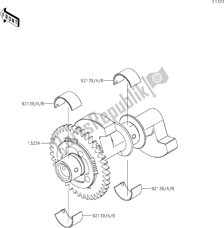 All parts for the 9 Balancer of the Kawasaki Z 400 2021