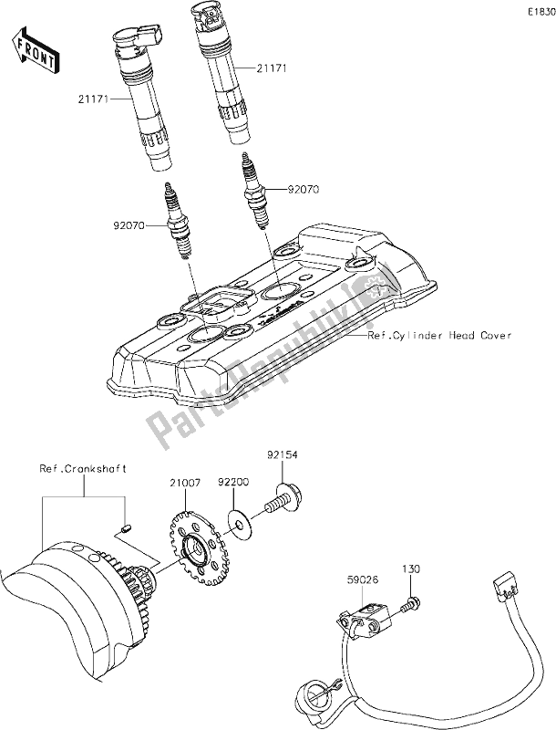 Tutte le parti per il 23 Ignition System del Kawasaki Z 650 2020